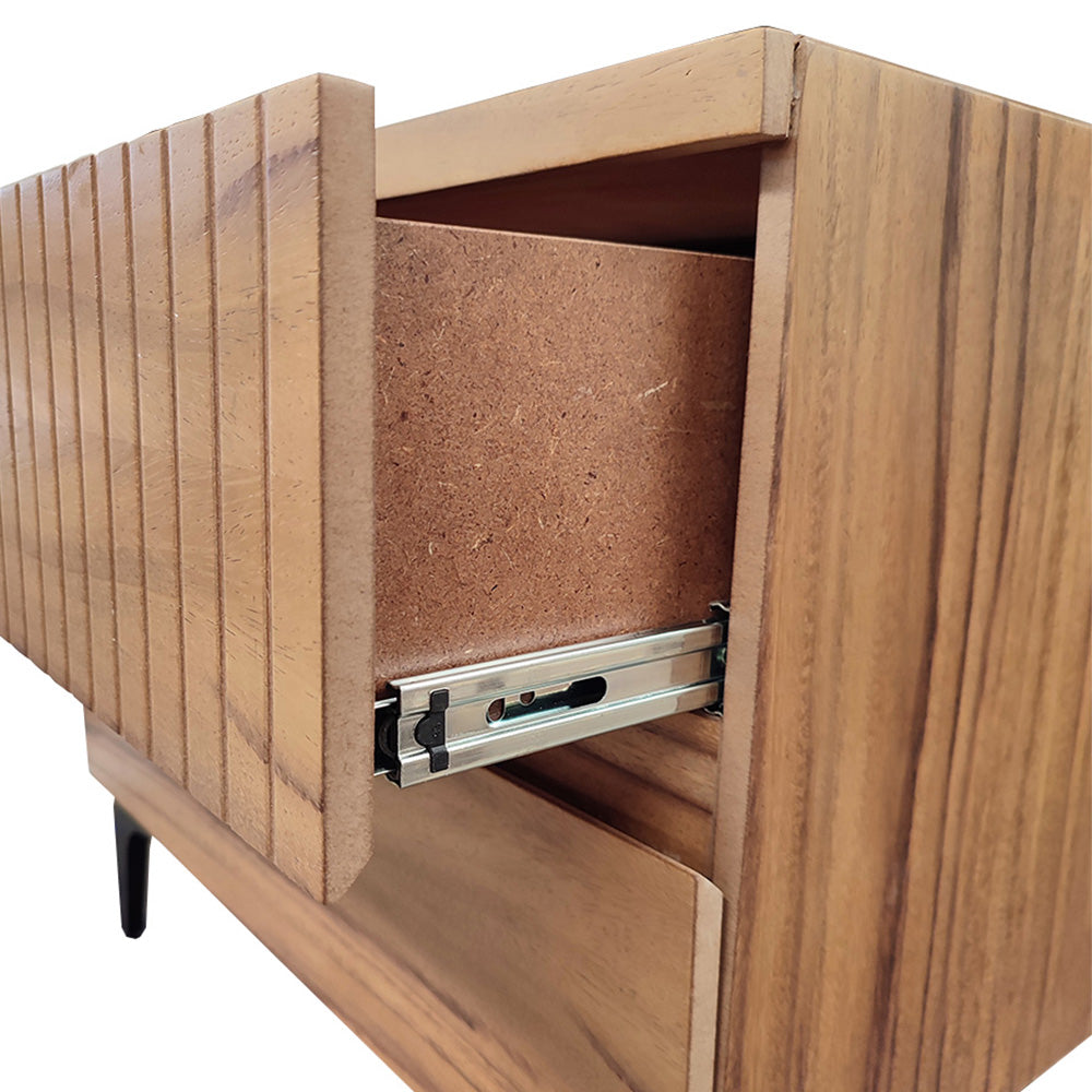 Buro Makat | MDF12mm en chapa de parota | Mesa de cama