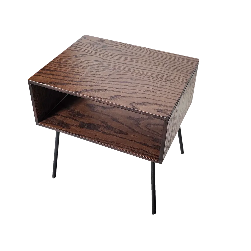 Buro On | MDF 12 mm en Chapa de Encino | Mesa de cama